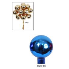 16MM Royal Glass Ball With Wire (lot of 24 bunches) SALE ITEM